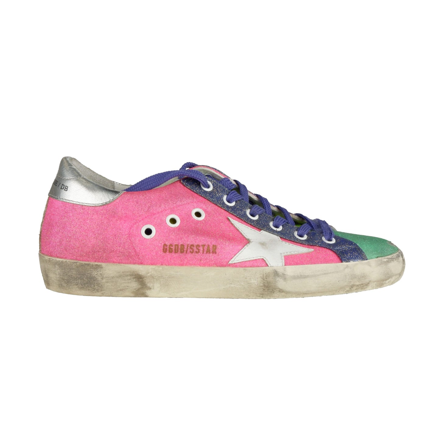 Glittering Multicolor Leather Sneakers