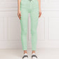 Chic Light Green Slim Fit Women's Jeans