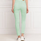 Chic Light Green Slim Fit Women's Jeans