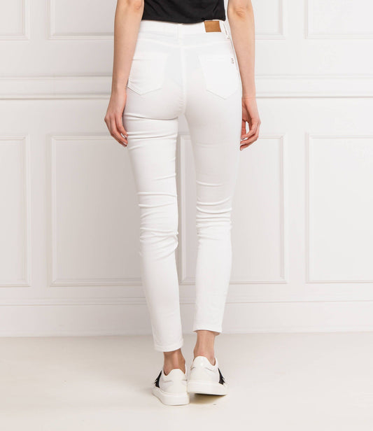 Chic White Slim-Fit Women's Jeans