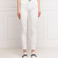 Chic White Slim-Fit Women's Jeans
