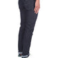 Sleek Slim Fit Designer Jeans with Leather Detail