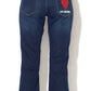 Glitter Heart Logo Regular Fit Jeans