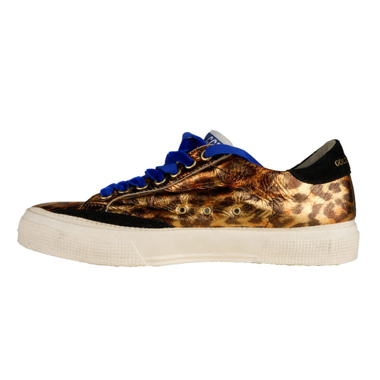 Chic Leopard Patent Leather Sneakers