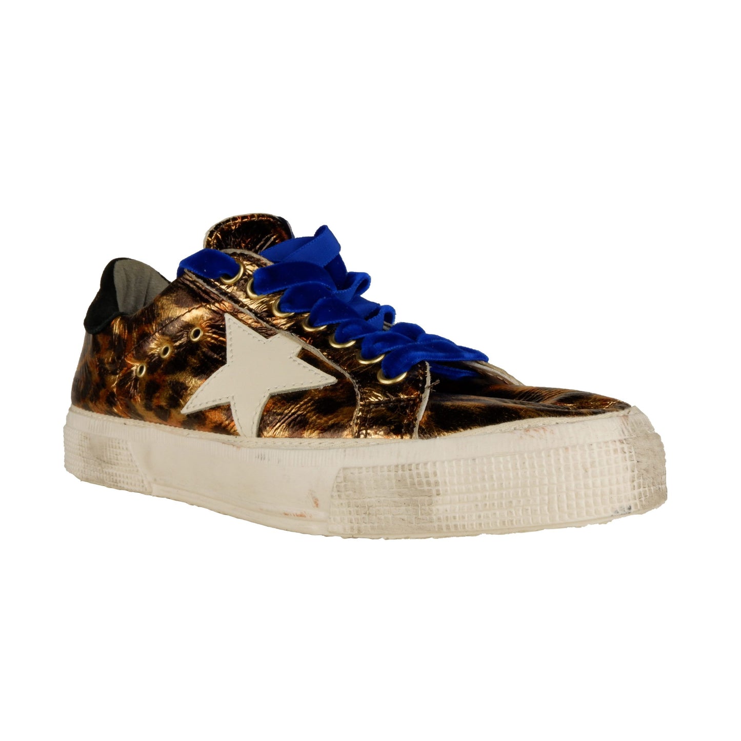 Chic Leopard Patent Leather Sneakers