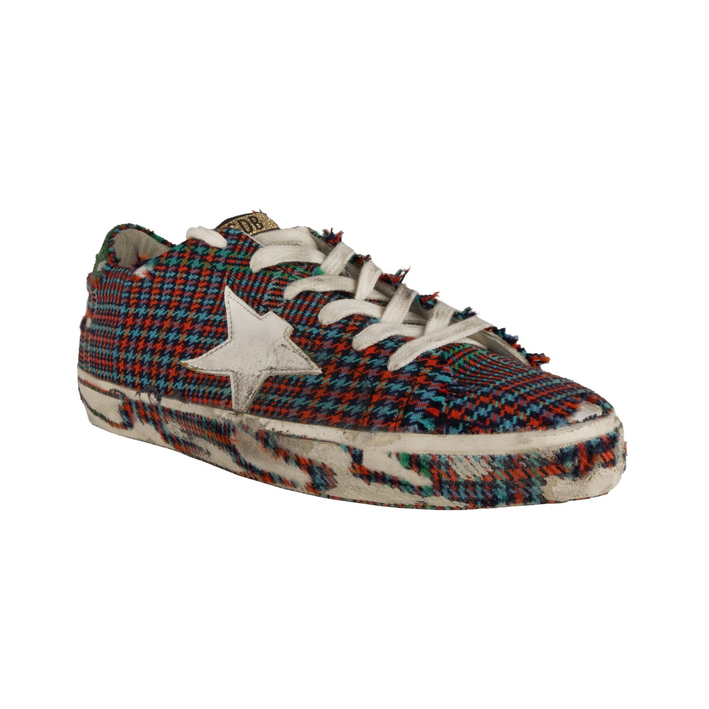 Chic Houndstooth Glitter Sneakers