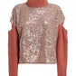 Sequin Embellished Mohair-Blend Sweater