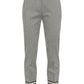 Houndstooth Motif Ankle-Logo Trousers