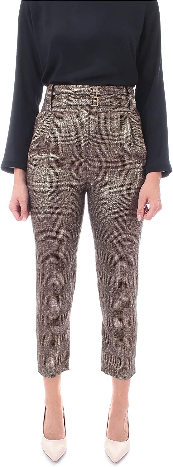 Prince of Wales High-Waisted Trousers