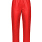 Chic High-Waisted Red Leather Trousers