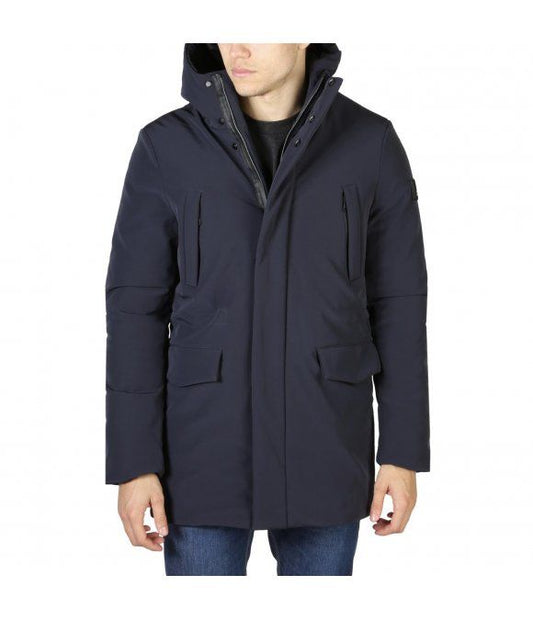 Sleek Hooded Jacket in Blue - Ultimate Protection