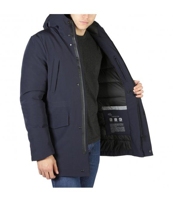 Sleek Hooded Jacket in Blue - Ultimate Protection