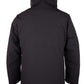 Sleek Black Four-Pocket Hooded Jacket
