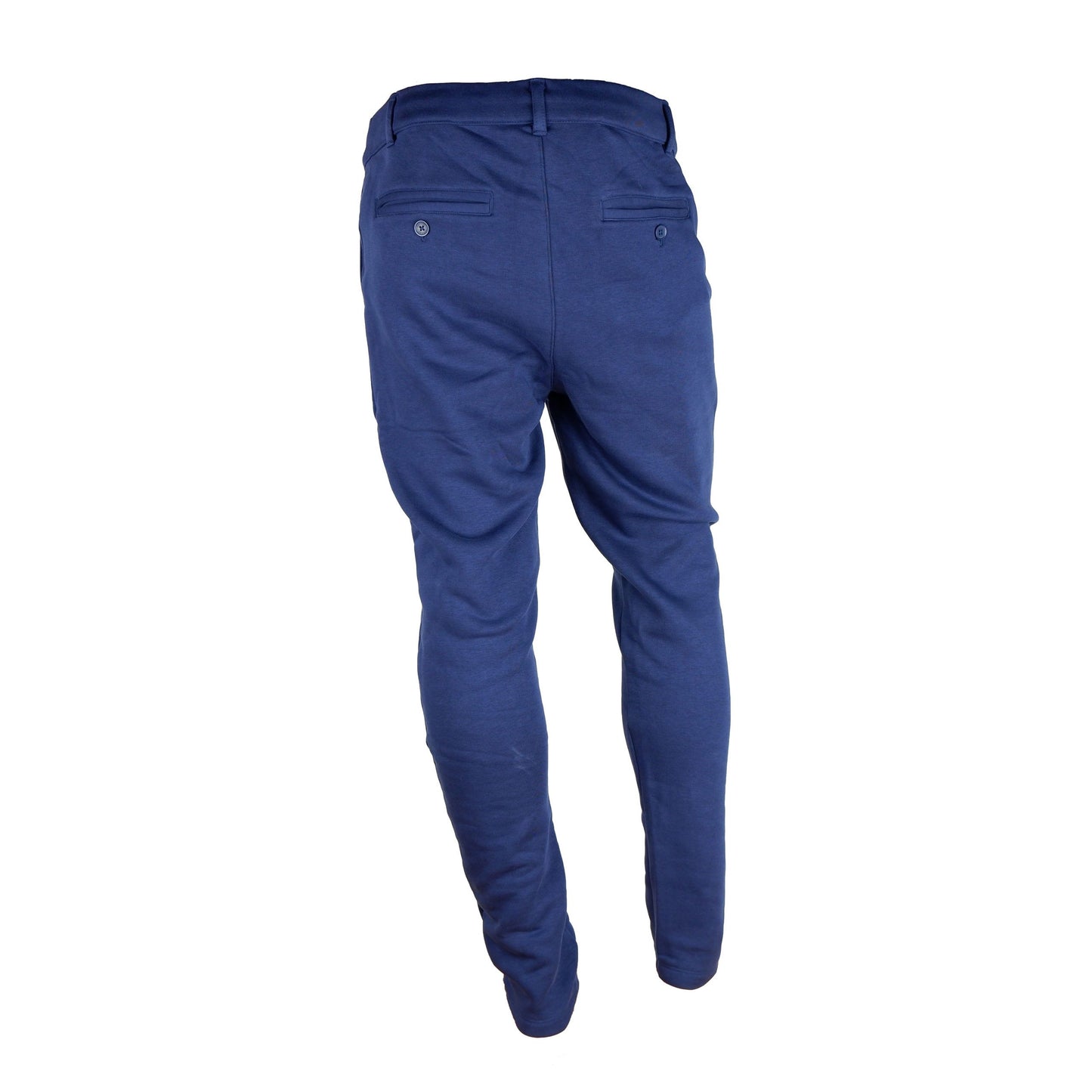 Sleek Cotton Blend Sweatpants in Blue