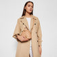 Elegant Beige Leather Crossbody Bag