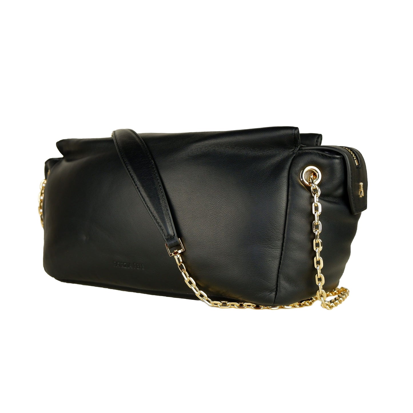 Chic Calfskin Shoulder Bag - Sleek & Spacious