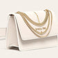 Chic Bianco Leather Crossbody Bag