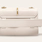 Chic Bianco Leather Crossbody Bag
