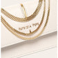 Chic Bianco Leather Crossbody Bag