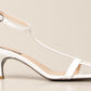 Elegant White Heeled Sandals