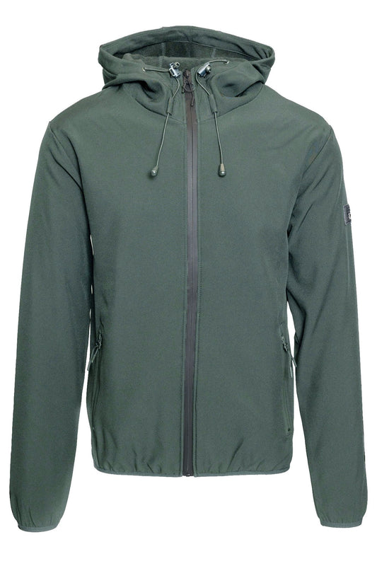 Green Fleece-Lined Windproof Jacket