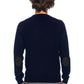 Elegant Crewneck Sweater with Elbow Patches