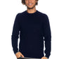 Elegant Crewneck Sweater with Elbow Patches