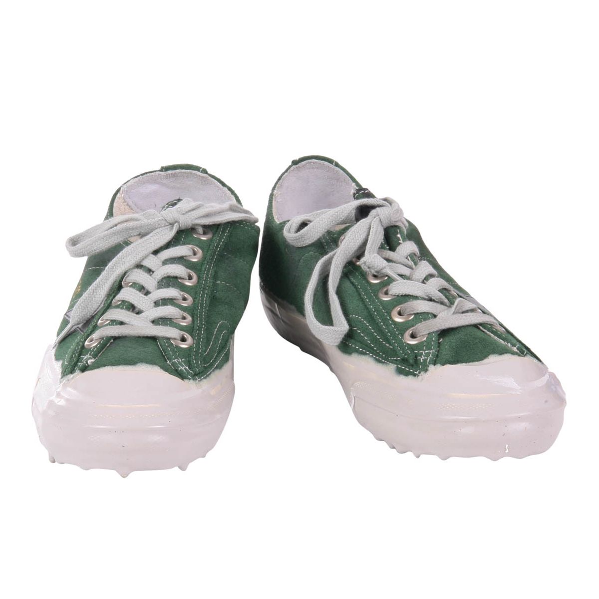 Emerald Suede Sneakers with Signature Star Logo