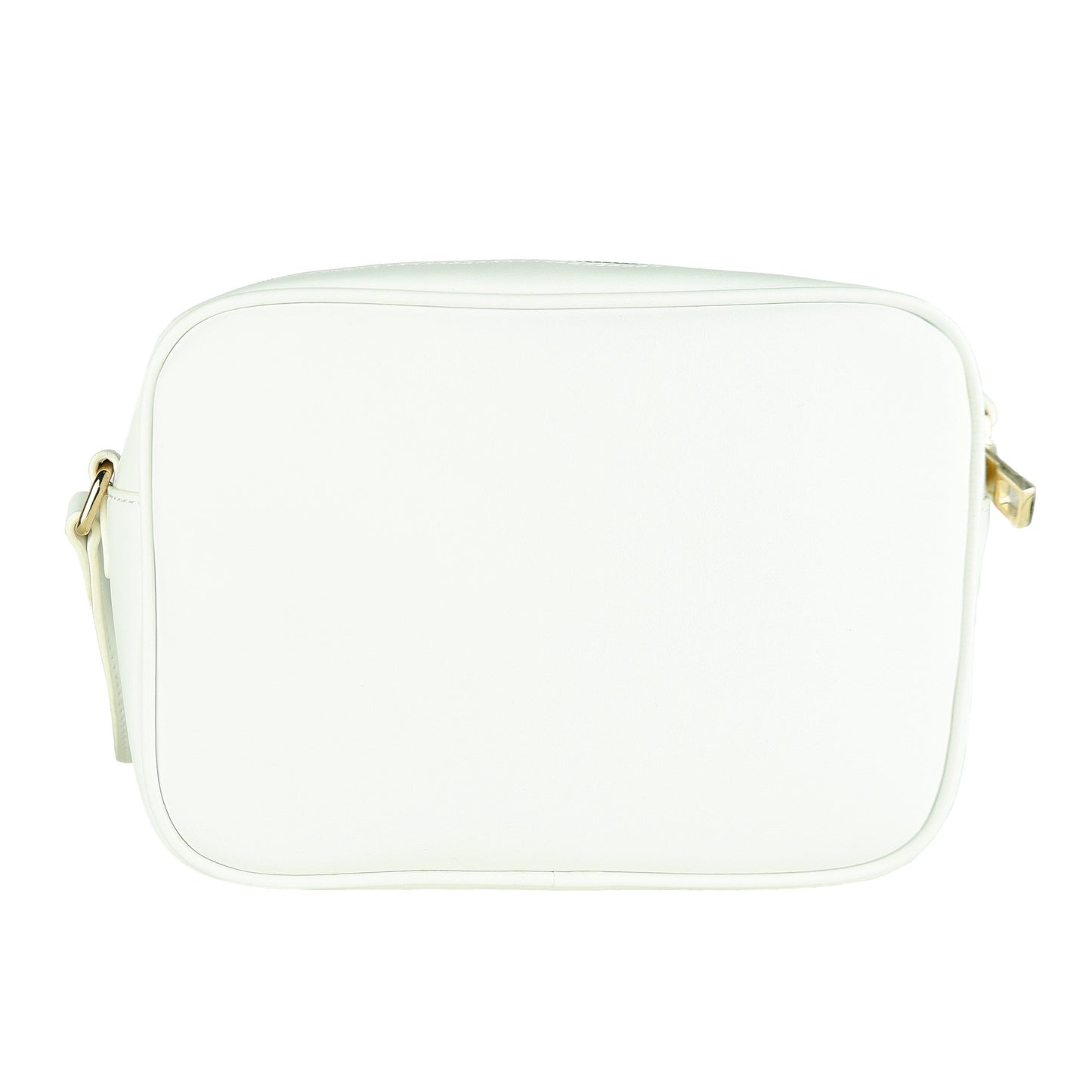 Chic White Calfskin Crossbody Bag