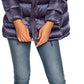 Elegant Purple Down Jacket with Hood