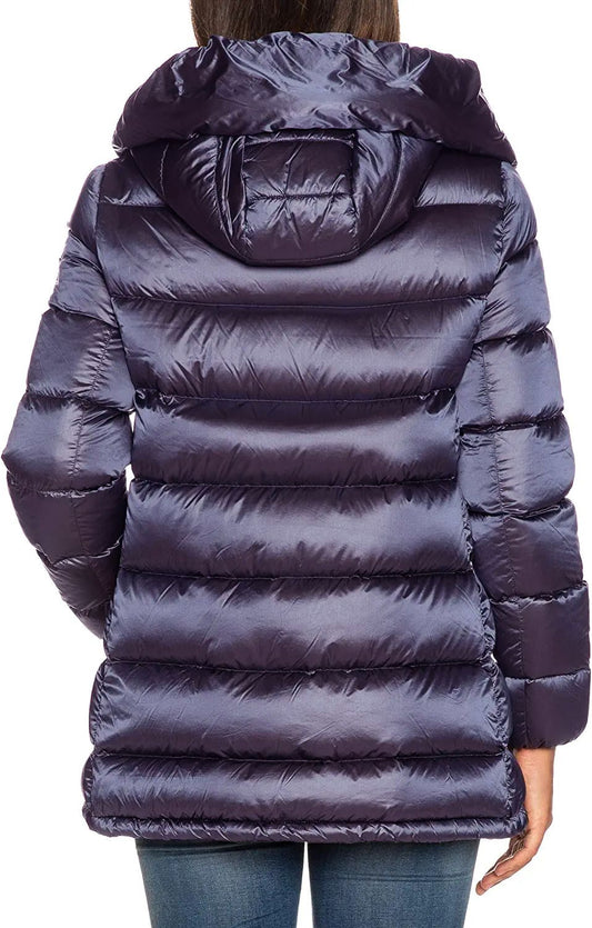 Elegant Purple Down Jacket with Hood