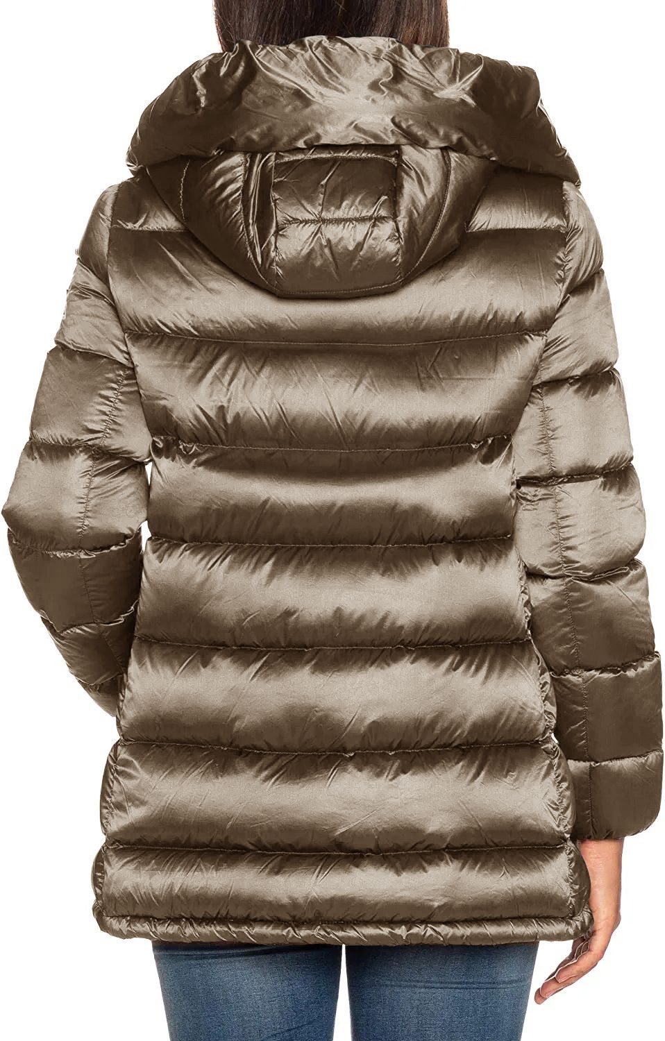 Chic Polyamide Puffer with Real Down