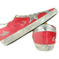 Red Pony Skin Designer Sneakers