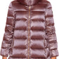 Chic Pink Down Jacket with Hood