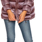 Chic Pink Down Jacket with Hood