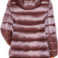 Chic Pink Down Jacket with Hood