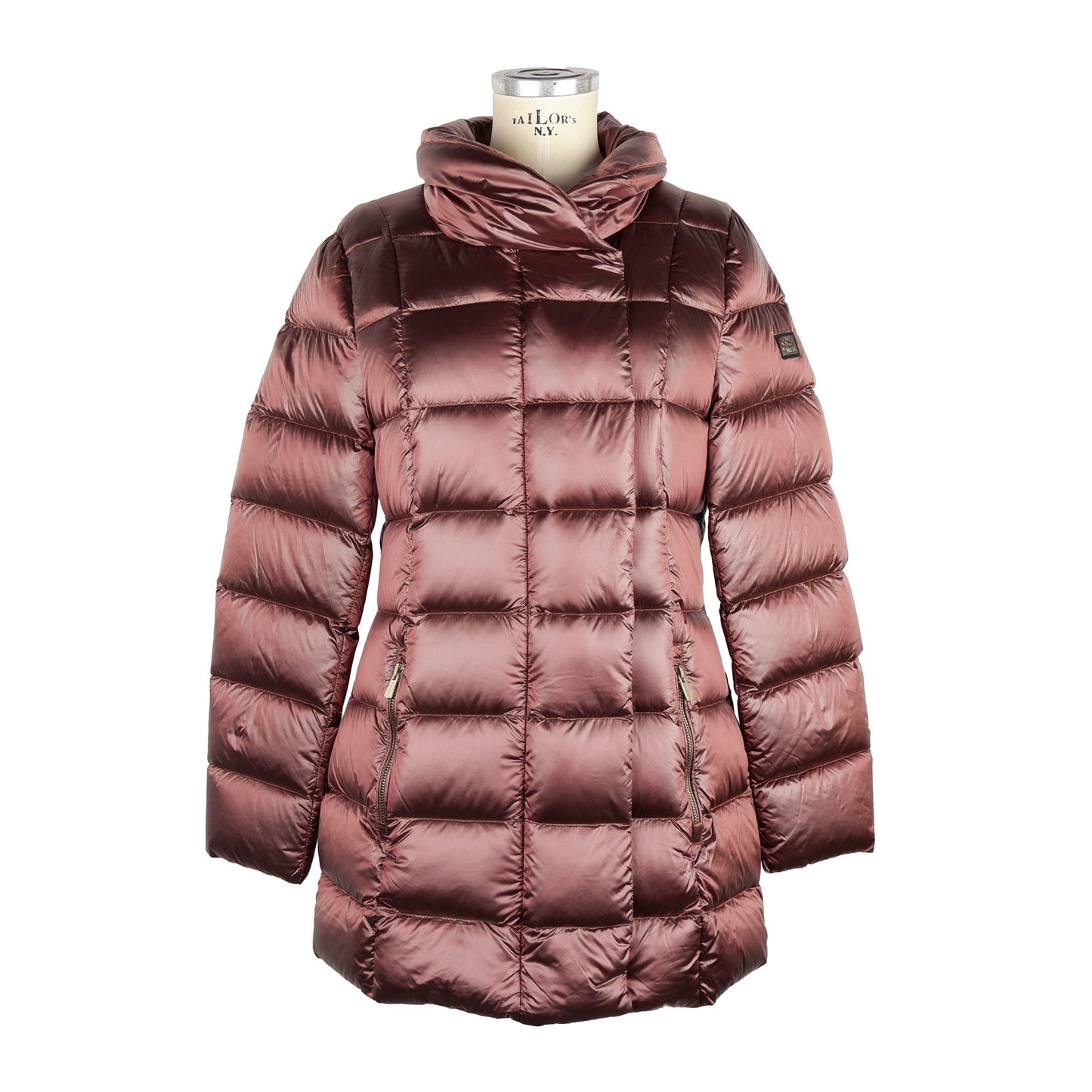 Chic Pink High Collar Down Jacket