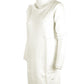 Chic Turtleneck Knit Dress in White