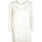 Chic Turtleneck Knit Dress in White
