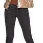 Beige Nylon Down Jacket with Removable Hood