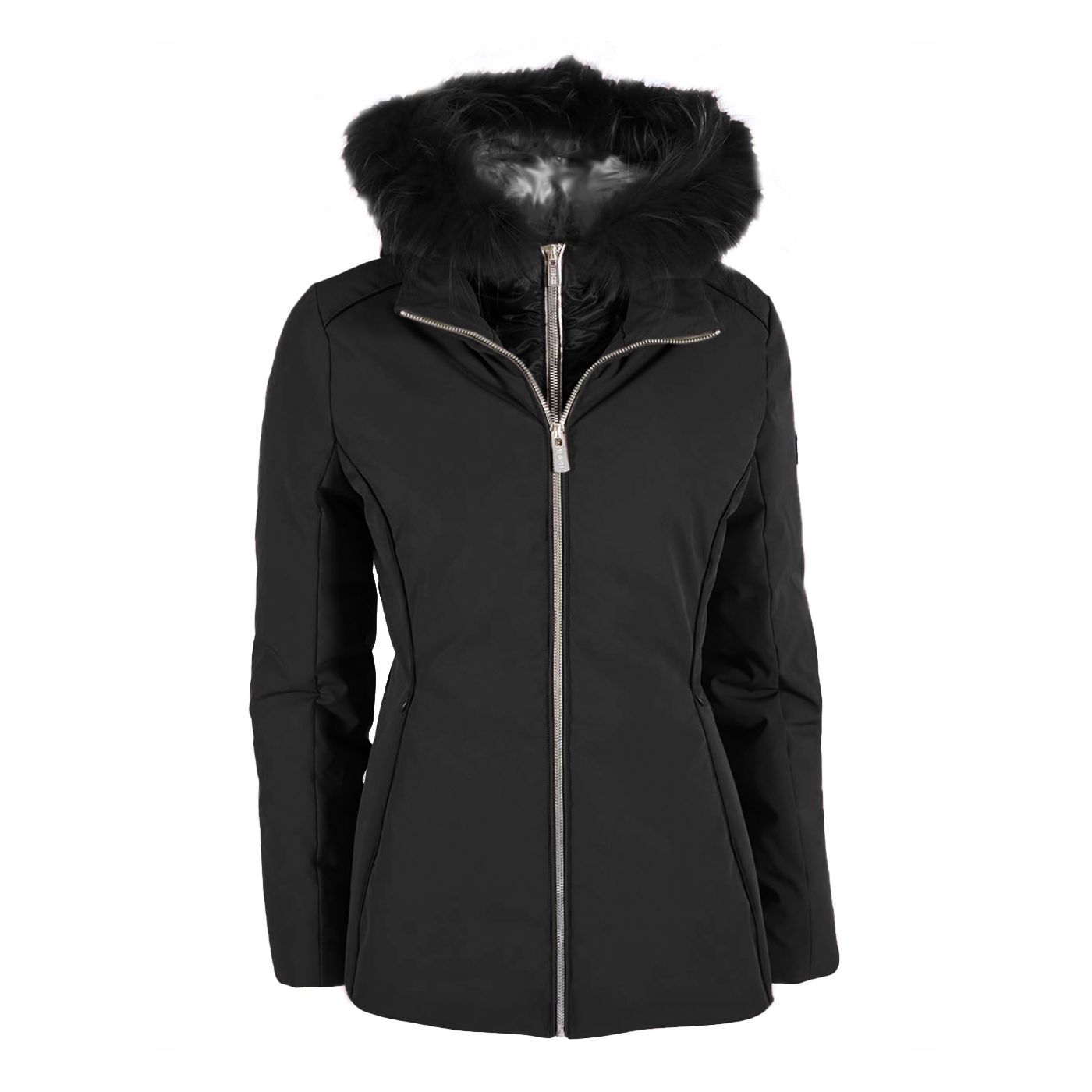 Elegant Women's Fur Hooded Down Jacket