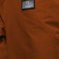 Chic Orange Down Jacket with Fur-Trimmed Hood