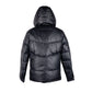 Sleek Black Jacket with Removable Hood