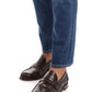 Handcrafted Slim Fit Blue Jeans with Pony Patch
