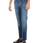 Handcrafted Slim Fit Blue Jeans with Pony Patch