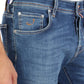 Handcrafted Slim Fit Blue Jeans with Pony Patch