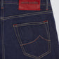 Slim Fit Luxury Jeans with Silver Accents