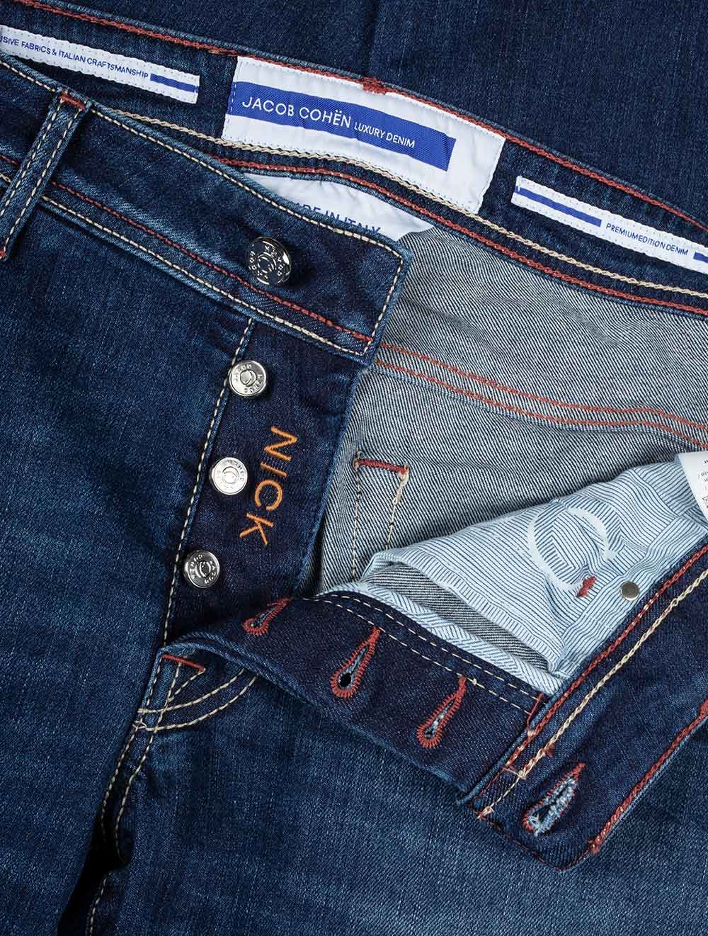 Svelte Blue Slim Fit Jeans with Unique Detailing