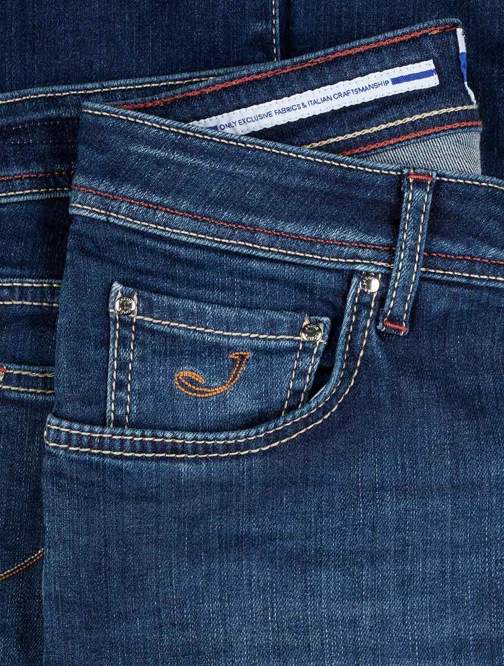 Svelte Blue Slim Fit Jeans with Unique Detailing