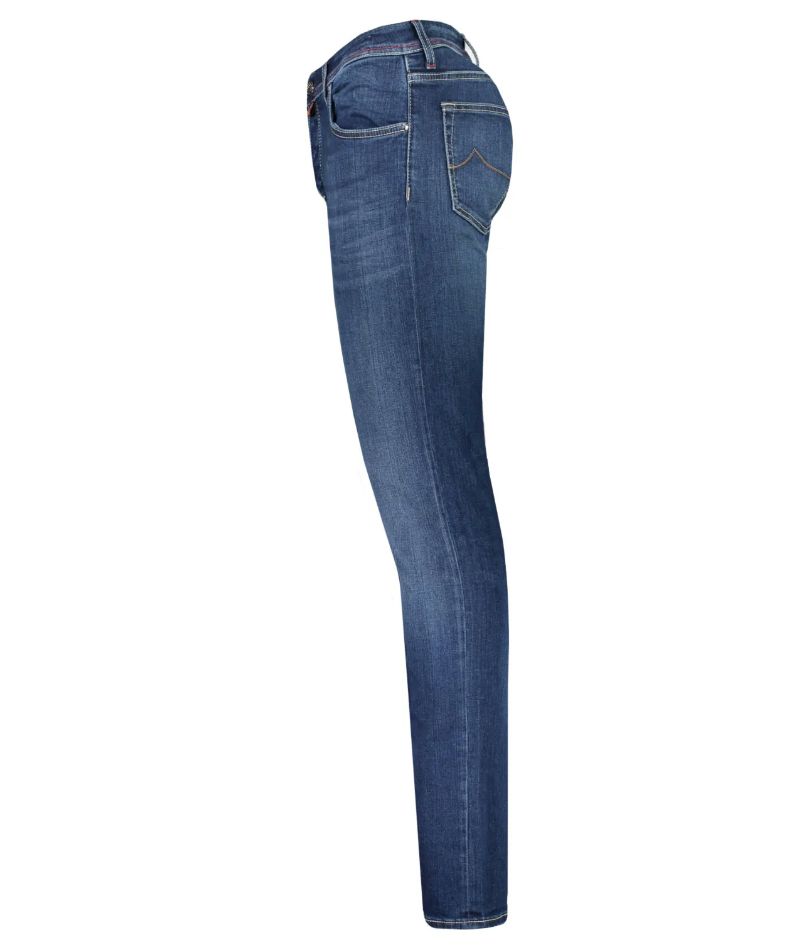 Svelte Blue Slim Fit Jeans with Unique Detailing